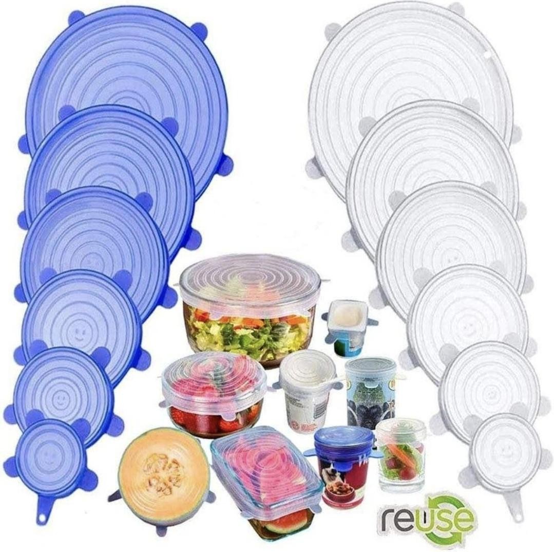 6 pieces reusable plate cover