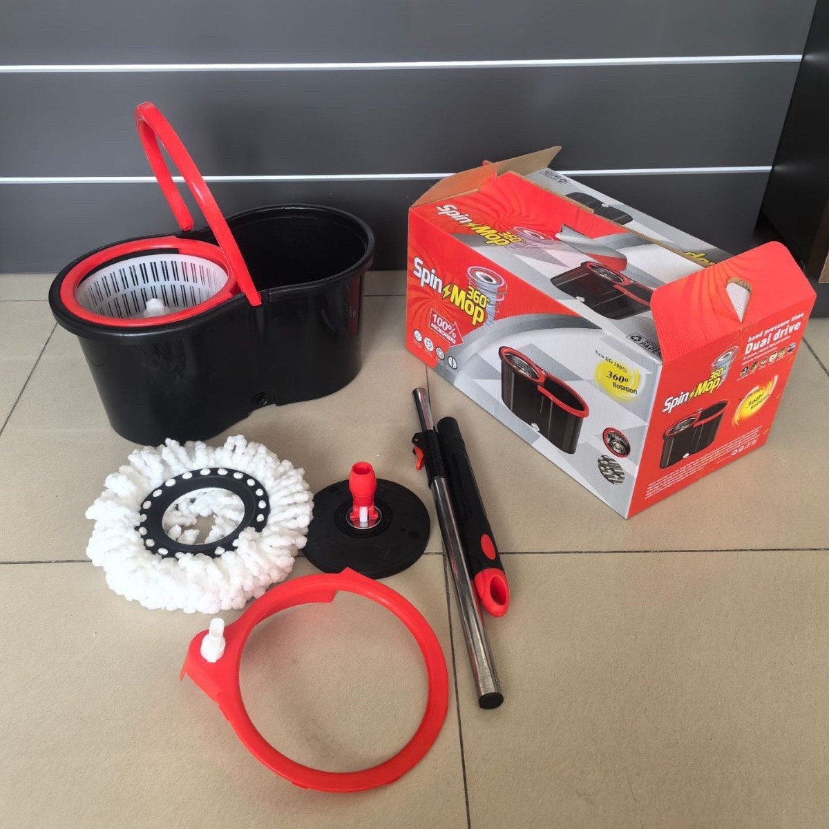 360DEGREE SPIN MOP WITH BUCKET