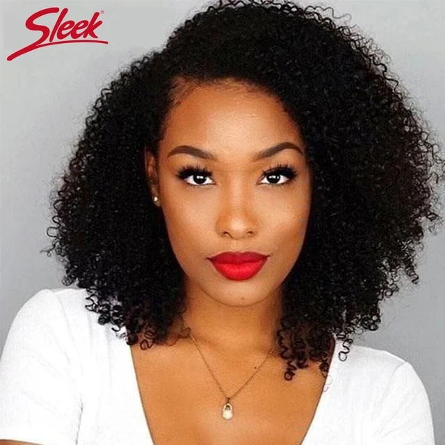 Sleek Afro Kinky Curly Black Human Hair Wigs Ombre T1B 30 Brazilian Curly Machine Made Remy Cheap Human Hair Wigs