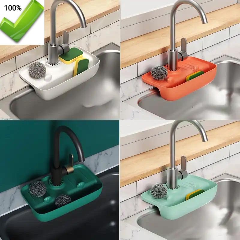 HOUSEHOLD MULTIPURPOSE THICK SILICON FAUCET SINK DRAIN/STORAGE RACK