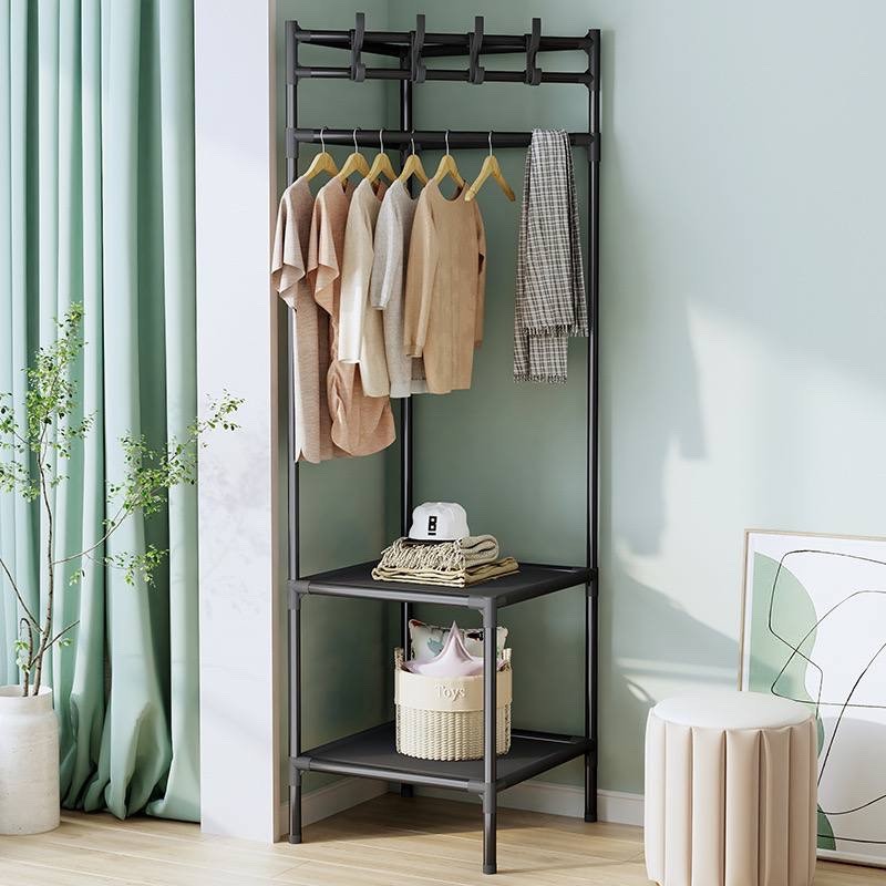 3-LAYERS FULL IRON MULTIFUNCTIONAL STORAGE CORNER RACK