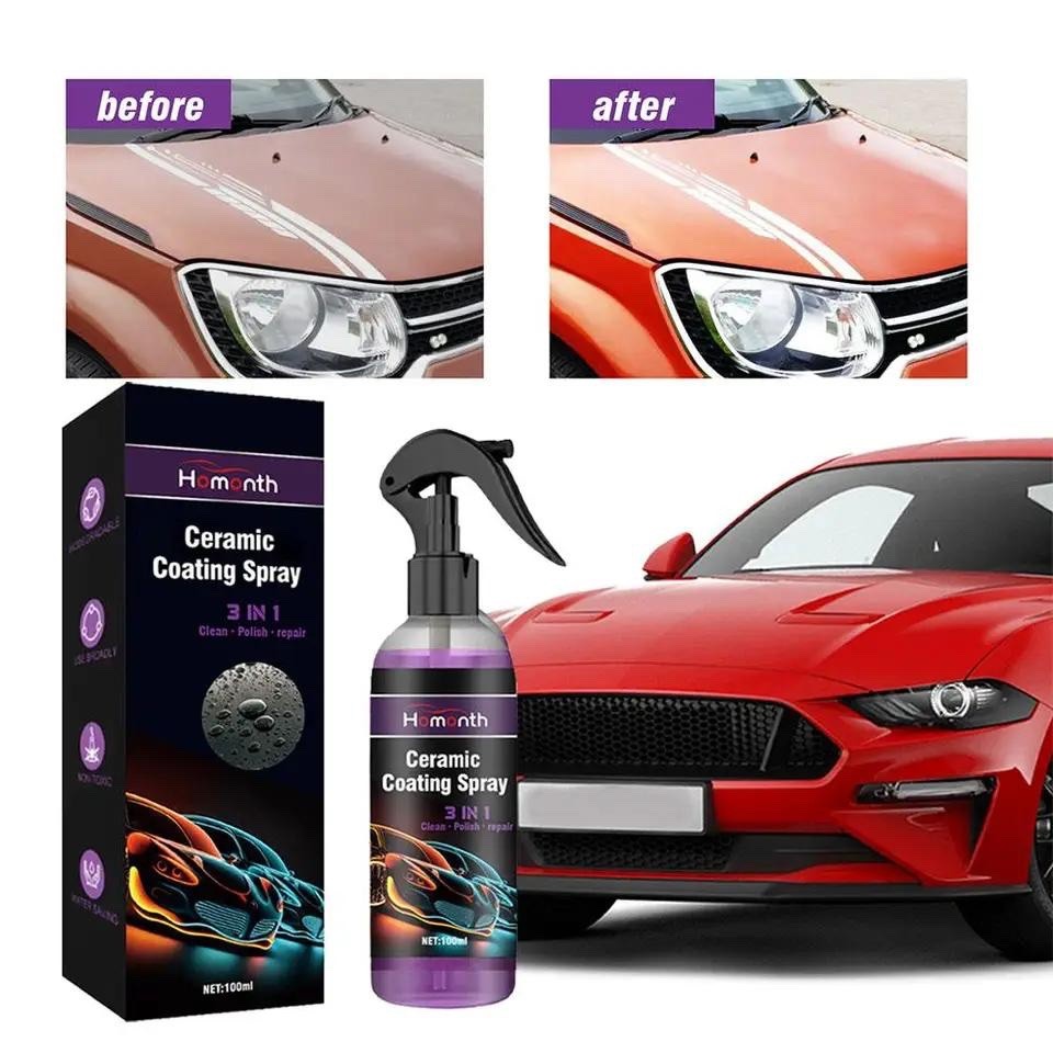 HOMONTH 3in1 (CLEAN POLISH REPAIR) CAR CERAMIC SHIELD COATING SPRAY