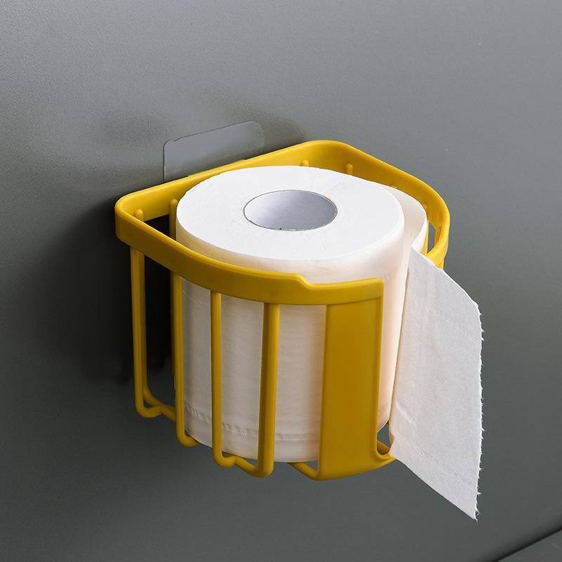 PUNCH-FREE MULTIPURPOSE WALL/TILE MOUNTED TISSUE PAPER HOLDER