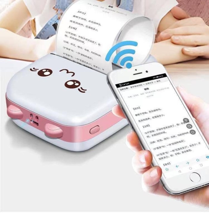 RECHARGEABLE MINI PRINTER WITH FULL ACCESSORIES