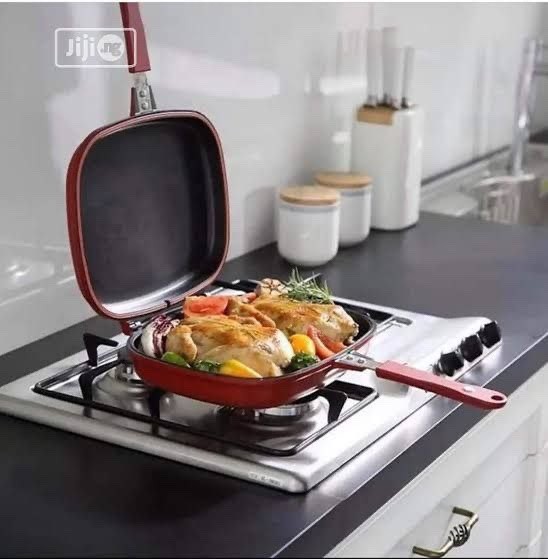 HAPPY CALL NON-STICK DOUBLE SIDED GRILL,FRY PAN (32CM)