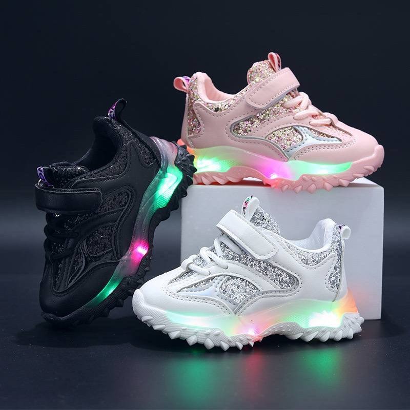 ALVA GLITTER UNISEX LED LIGHT SNEAKERS