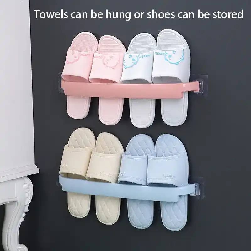 ADHESIVE MULTIFUNCTIONAL HANGER FOR FOOTWEARS/TOWELS/KITCHEN ORGANIZER