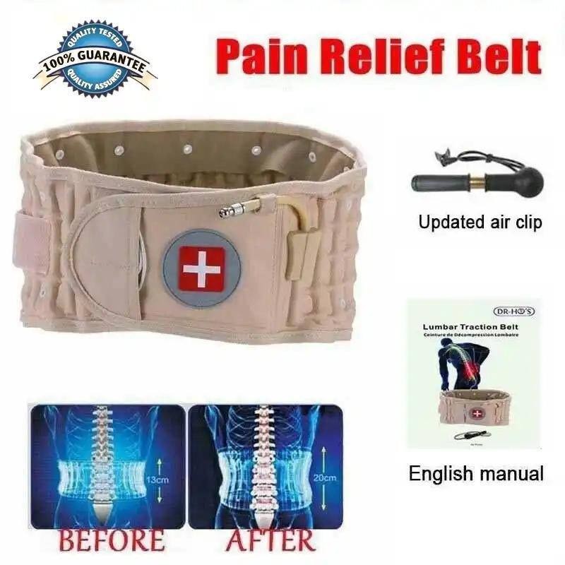 INFLATABLE WAIST BELT LUMBAR/SPINAL-CORD TRACTION DEVICE