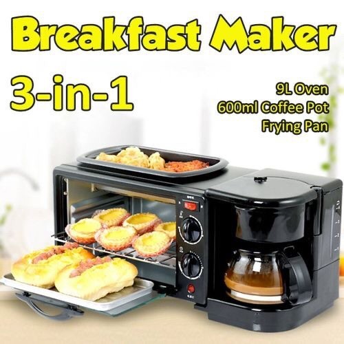 3in1 MULTI-FUNCTION 1050WATT BREAKFAST MAKER