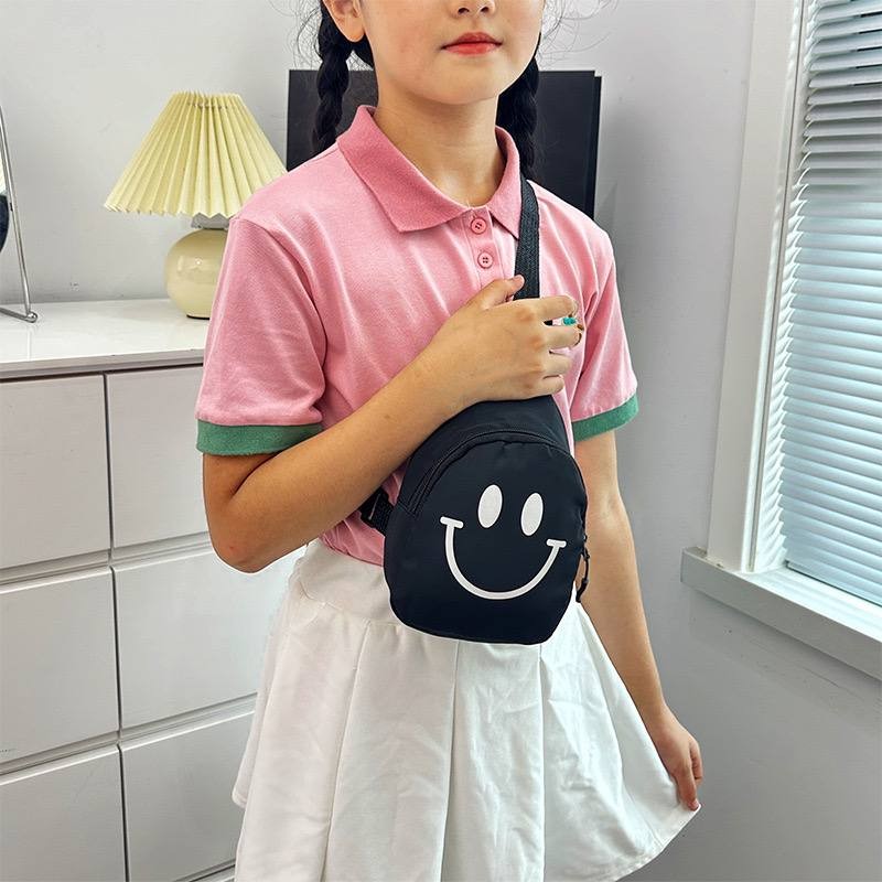 SMILEY FACE CROSSBODY KIDDIES MINI UNISEX BAG