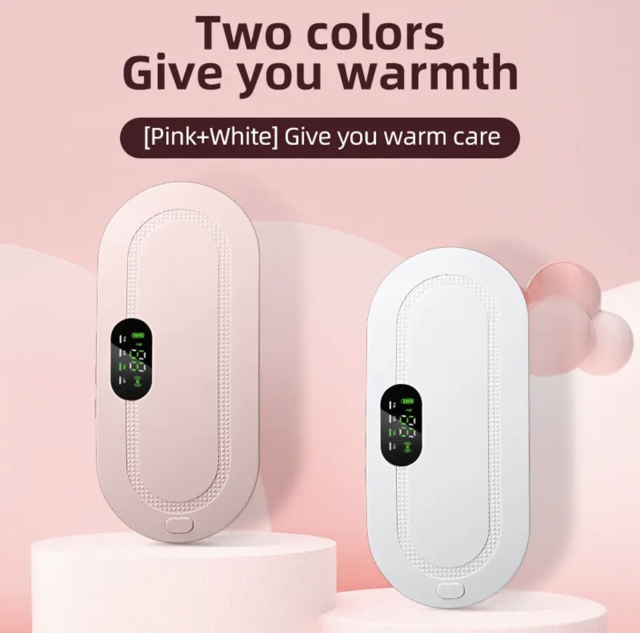 RECHARGEABLE MENSTRUATION CRAMP HEATING & VIBRATING SOOTHING BELT/MASSAGER
