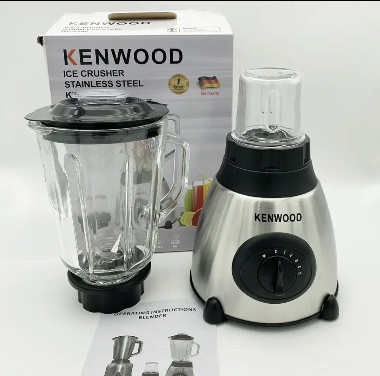HIGH PERFORMANCE ICE CRUSHER STAINLESS STEEL 2in1 KENWOOD BLENDER