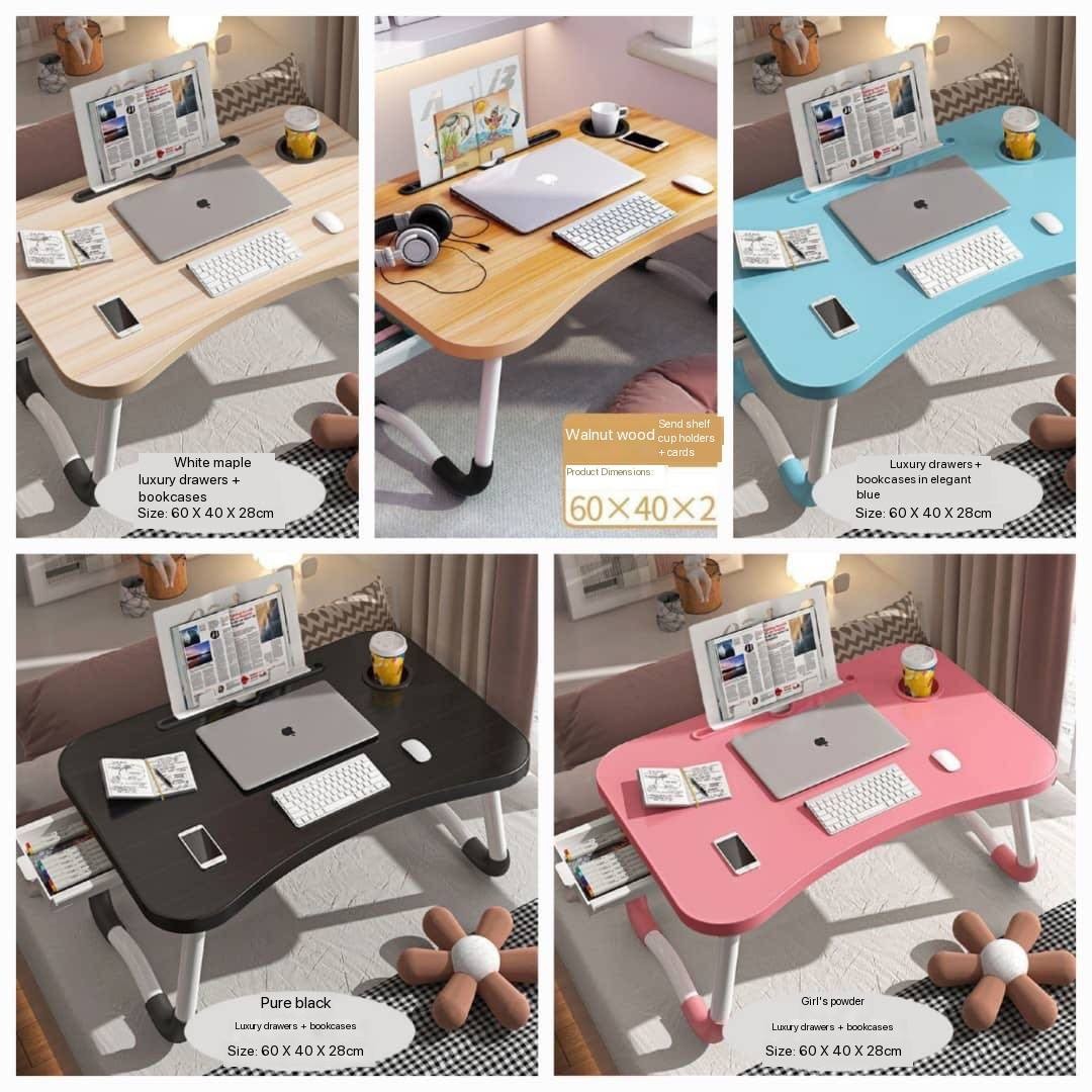 MULTIPURPOSE (LAPTOP) TABLE WITH DRAWER + DUCK STAND + CUP HOLDER
