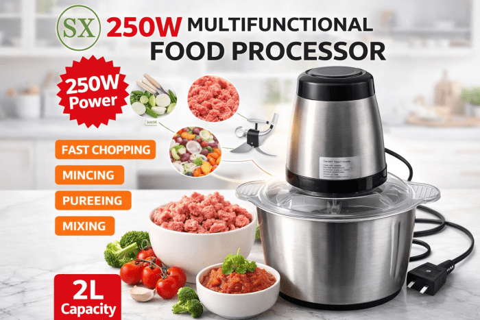 2LTR SX MULTIFUNCTIONAL FOOD PROCESSOR (250W)