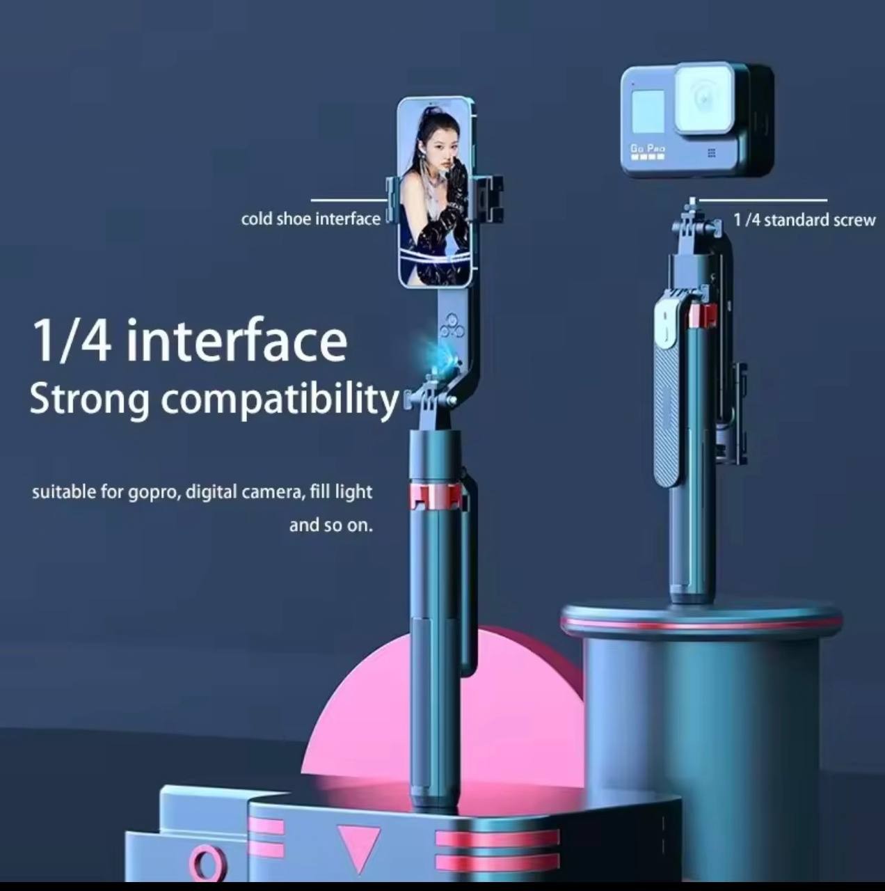 Q185 BRACKET INTEGRATED HANDHELD GIMBAL ANTI-SHAKE SMART AI GIMBAL SELFIE STICK 1.8M TRIPOD