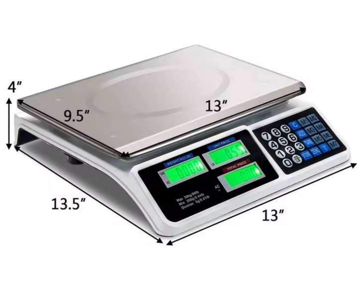HIGH QUALITY 40KG ELECTRONIC DIGITAL DUAL DISPLAY WEIGHING SCALE